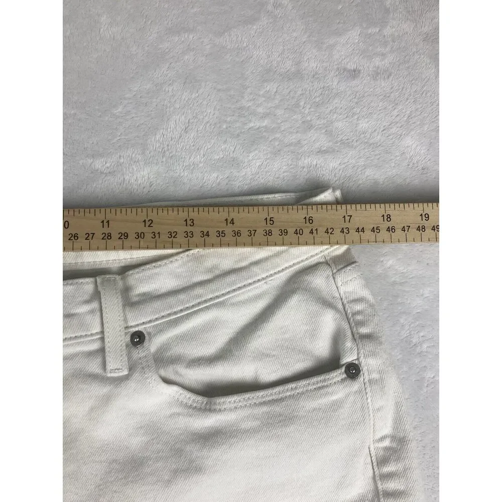Levi's Cutoff Jean Shorts Womens Classic Straight‎ White Size 33